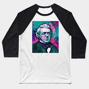 William Makepeace Thackeray Portrait | William Makepeace Thackeray Artwork 7 Baseball T-Shirt